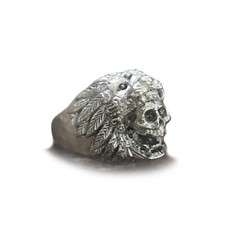 Anello teschio guerriero