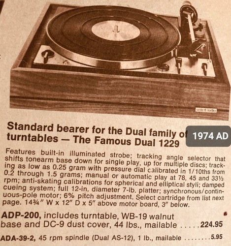 Dual 1229 turntable - 70's,