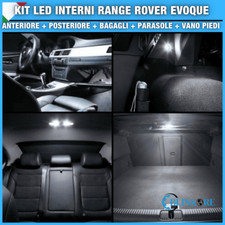 KIT FULL LED INTERNI BIANCO PER RANGE ROVER EVOQUE COMPLETO + PARASOLE NO ERRORE