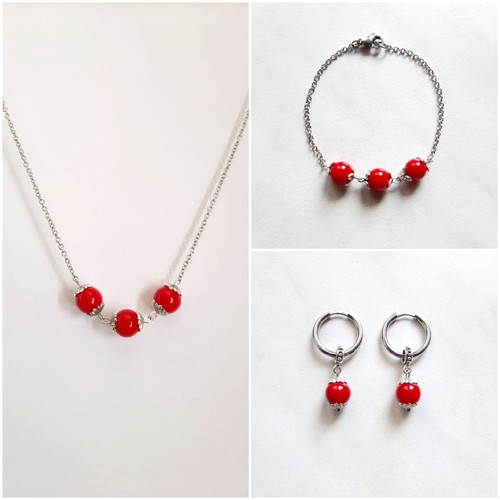 Catenina bracciale orecchini - catenina,