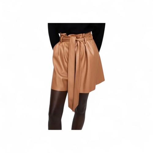 Pantaloncini zara ecopelle - pantaloncini,
