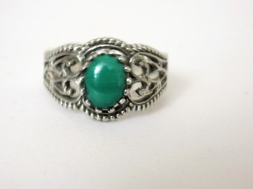 Anello malachite verde - anello,