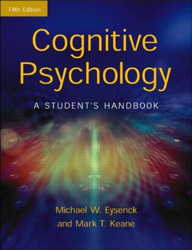Cognitive psychology a - cognitive, psychology: