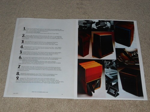 Pubblicità jbl l200 century - pubblicità, jbl,