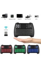 Mini Tastiera Retroilluminazione, Mini Tastiera Wireless Mouse Touchpad 2.4 GHz