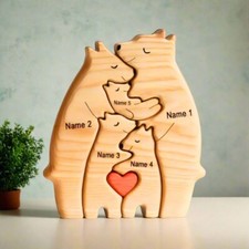Puzzle Famiglia Orso in Legno