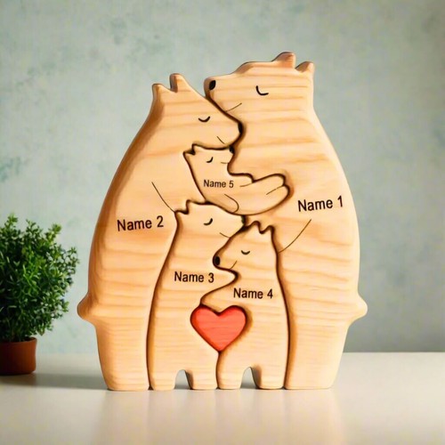 Puzzle famiglia orso - puzzle, in