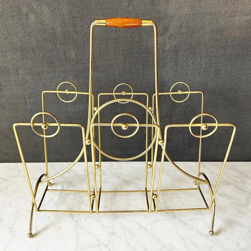 Porta riviste ottone moderno