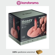 Masturbatore realistico con ano e dildo vibrante vibratore morbido sex machine