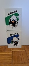 Calimero 2 Quaderni Ad Anelli Piccoli Vintage 1985 Scuola Cartoleria