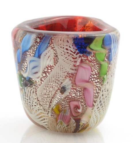 Vaso vetro arte - , italiana