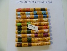 20 SPOLETTE COLORI MISTI  N° 24 FILO SETA NUOVE FONDO DI MAGAZZINO TRE STELLE