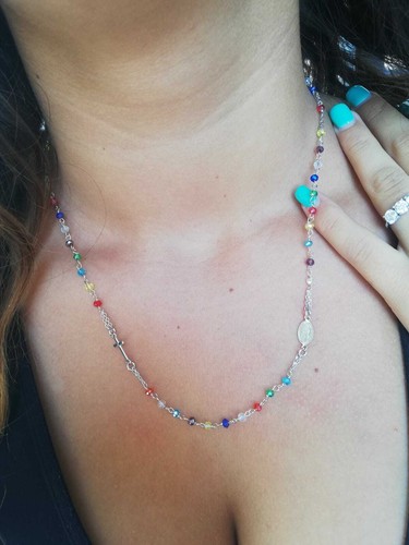 Collana rosario argento - a,