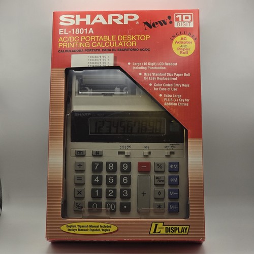 Sharp 1801a calcolatrice - sharp, el-1801a