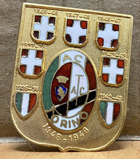 Spilla Pins commemorativa Torino Calcio 1848-49 banda nera Superga Grande Torino