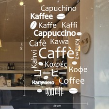 adesivo vetrine bar caffè vetrofania cornetteria a1277