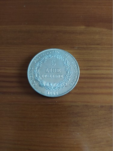 Moneta italia lire - italia, 1848