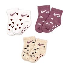 Set 3 Calzini Nike Bebè Dipinti A Mano 'Bimba Rosa'