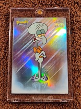 2025 TOPPS CHROME SPONGEBOB- CARD SB3 SQUIDWARD TENTACLES #4/10...SSSSSSP!!!