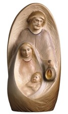 Statua Gruppo della Natività Presepe in Legno della Val Gardena Varie Dimensioni