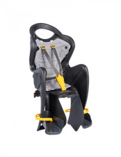 Bellelli Seggiolino Posteriore Mr Fox Attacco al Portapacchi Reclinabile Nero