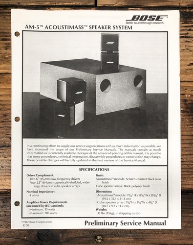 Bose acoustimass speaker - acoustimass,