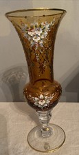 Vaso Ambra Floreale Dipinto A