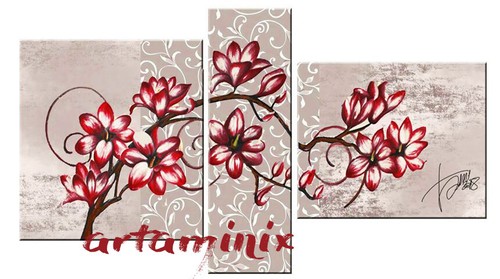 Quadri moderni fiori rossi - quadri,
