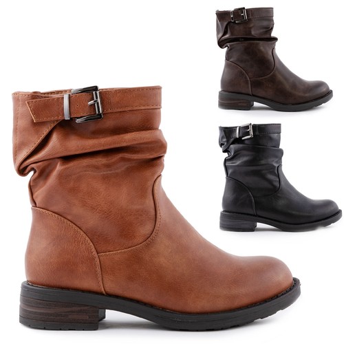 Scarpe donna stivali biker