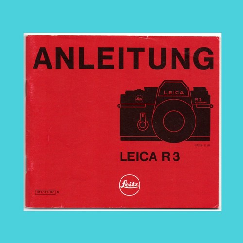Istruzioni leitz leica r3 - istruzioni,