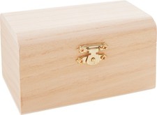 Cassapanca in legno VBS, legno grezzo, 12 x 8 x 6,5 cm