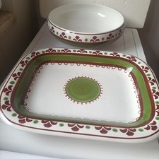 RICHARD GINORI MONDOVÌ INSALATIERA + PIATTO PORTATA ANNI 60 MOD PAOLA VINTAGE