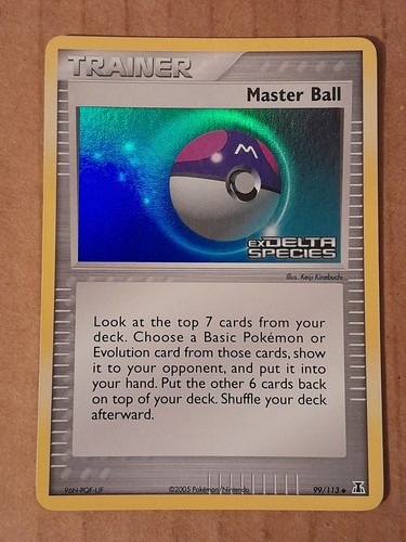 Pokemon master ball 113 ex - master,