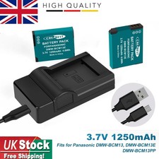2x 1250mAh DMW-BCM13 batteria
