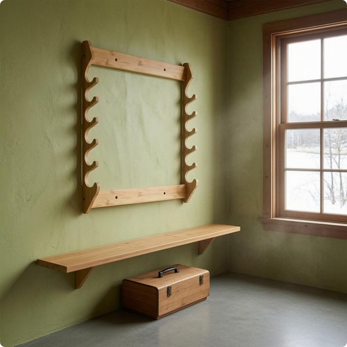 Portacanne muro legno - portacanne,