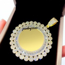 Ciondolo uomo 3,16 ct baguette