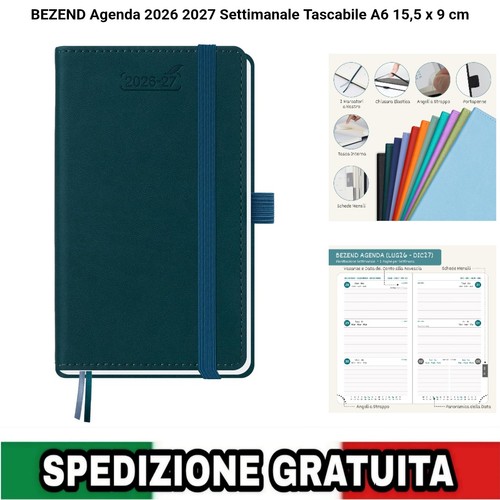 Agenda settimanale 2026 - settimanale, 2027