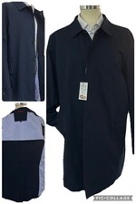 Trench Blu Sartoriale Uomo