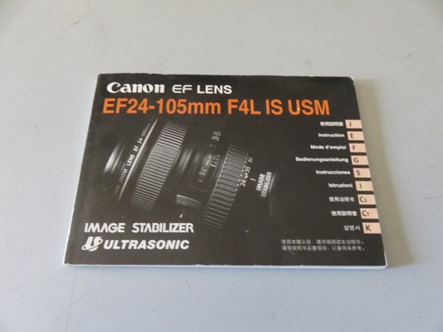 Manuale canon lens - canon, ef