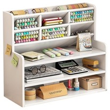 ORGANIZER DA SCRIVANIA MULTIUSO IN LEGNO PER CAMERETTA BAMBINI SCAFFALE MULTIFUN