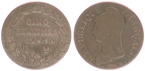 1795 1799 francia centimes - 1795-1799,