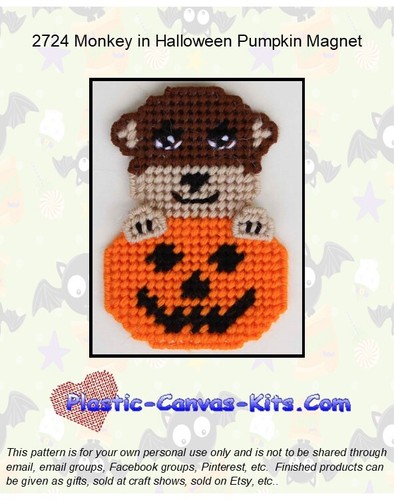 Scimmia halloween zucca - in,