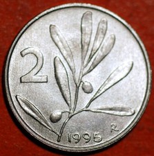 Italy 2 Lire 1995 KM# 94