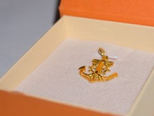 Ciondolo ancora oro 22kt