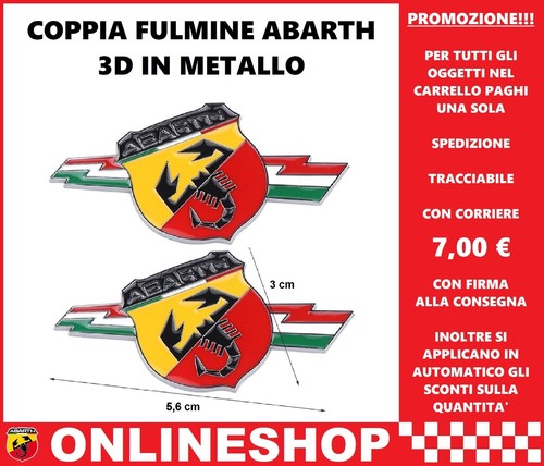 Fregio abarth folgore emblema - fregio,