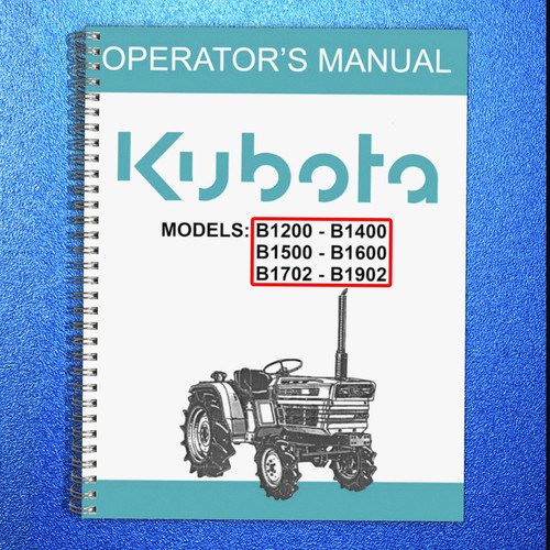 Kubota b1200 b1400 b1500 - kubota, b1600