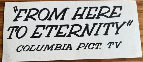 From here eternity - here, film