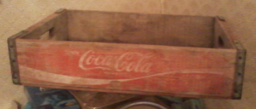 Cassa legno piatta coca - legno,