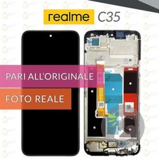 DISPLAY REALME C35 RMX3511 SCHERMO FRAME LCD + VETRO TOUCH SCREEN PARI ORIGINALE