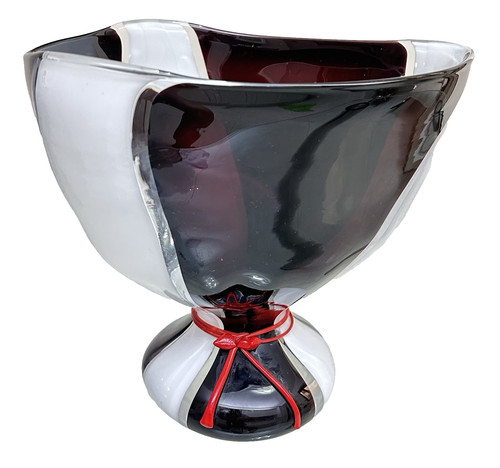 Vaso scultura vetro soffiato - vetro,